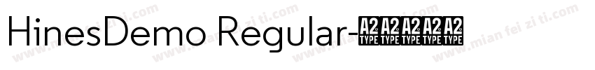 HinesDemo Regular字体转换